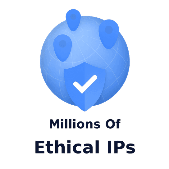 Ethically sourced residential proxy pool with millions of IPs